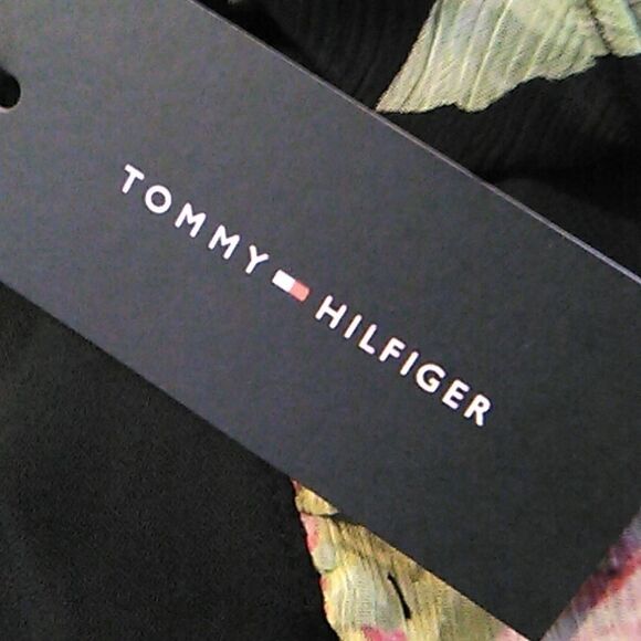 NWT Tommy Hilfiger Dark Floral Dresd - Picture 12 of 16